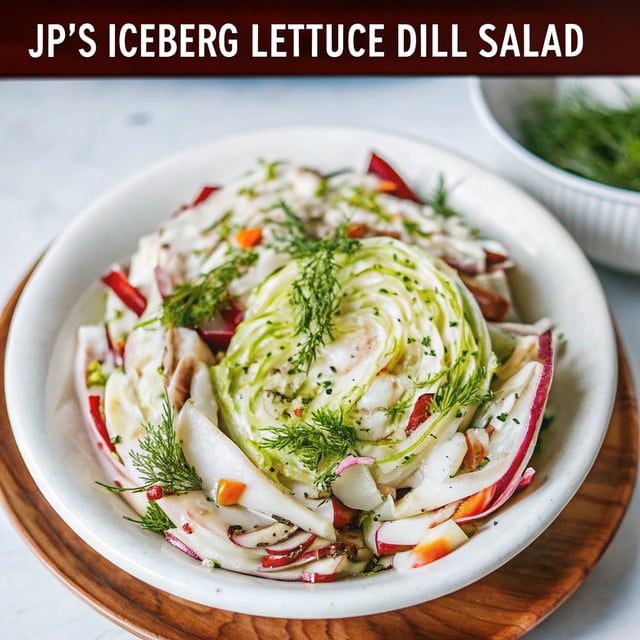 JP's Iceberg Lettuce Dill Salad