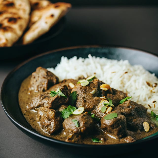 Lamb korma curry