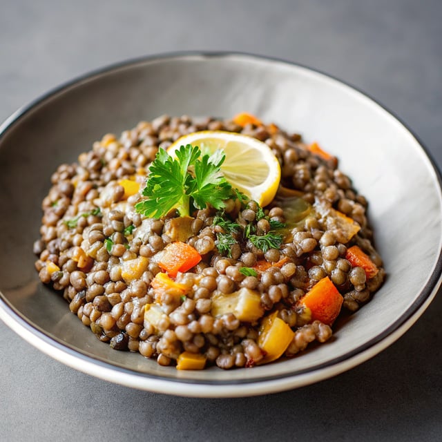 Lentil Ragout - French Puy lentil side dish