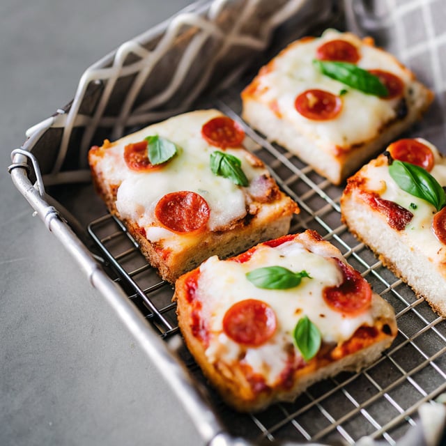 Lunchbox pizza bread (quick)