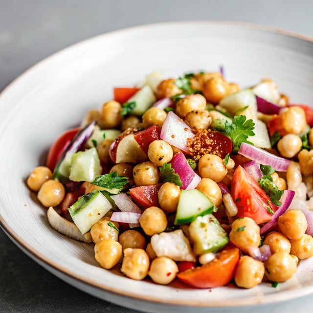 Middle Eastern Spiced Chickpea Salad