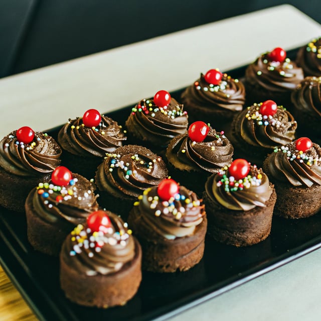 Mini chocolate cakes