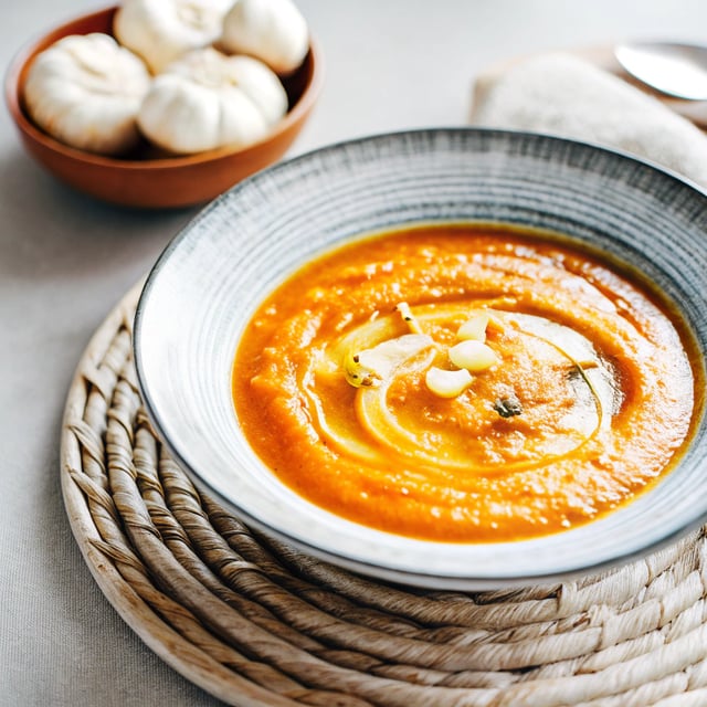 No Chop Roast Pumpkin Soup