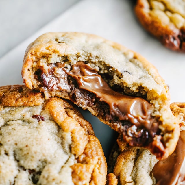 Nutella Stuffed Cookies