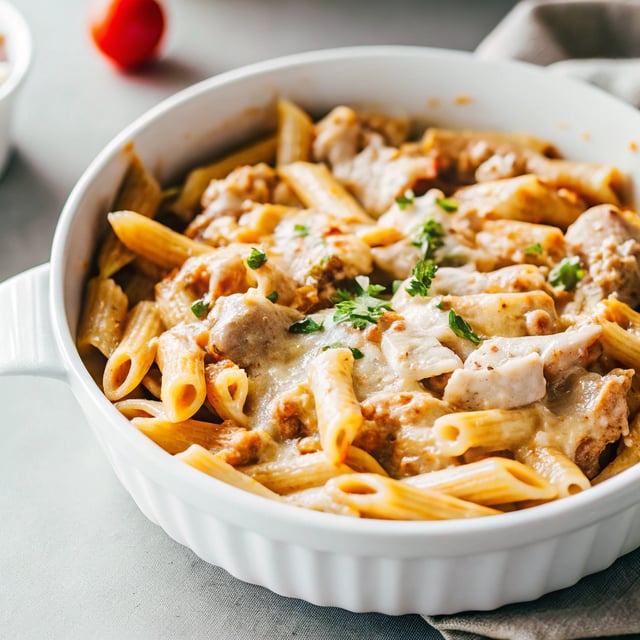 One Pot Chicken Alfredo Pasta