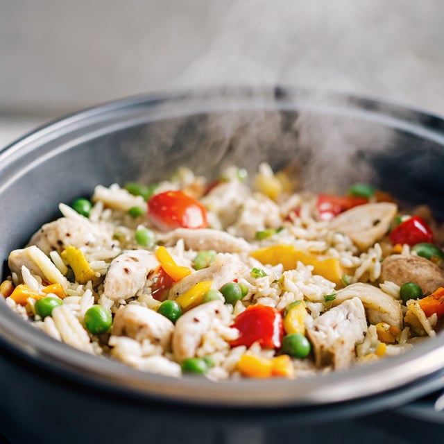One Pot Chicken, Vegetable & Parmesan Orzo (Risoni)