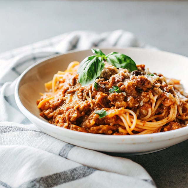 One Pot Pasta Bolognese
