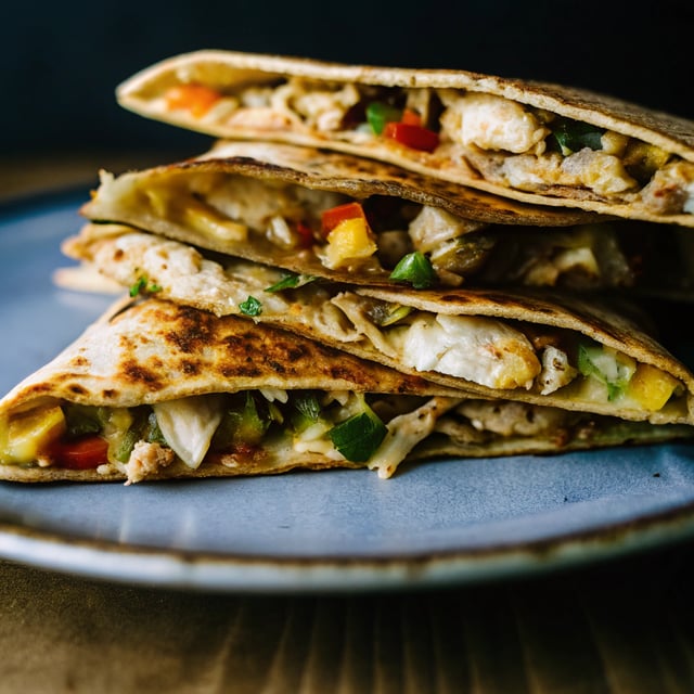 Oven Baked Chicken Quesadillas