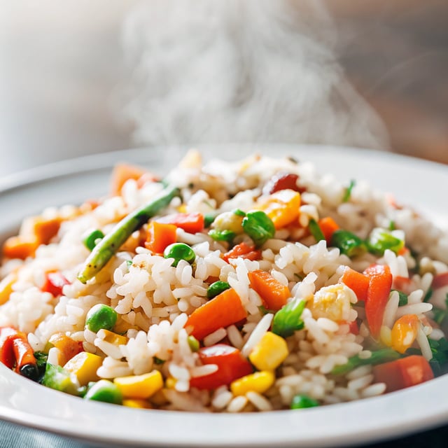 Oven Baked Rice and Vegetables