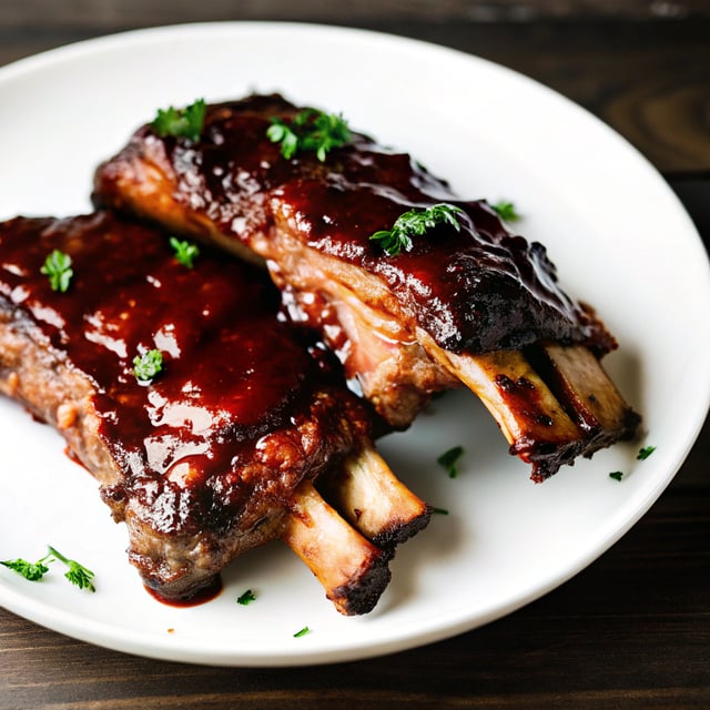 Oven Pork Ribs with Barbecue Sauce