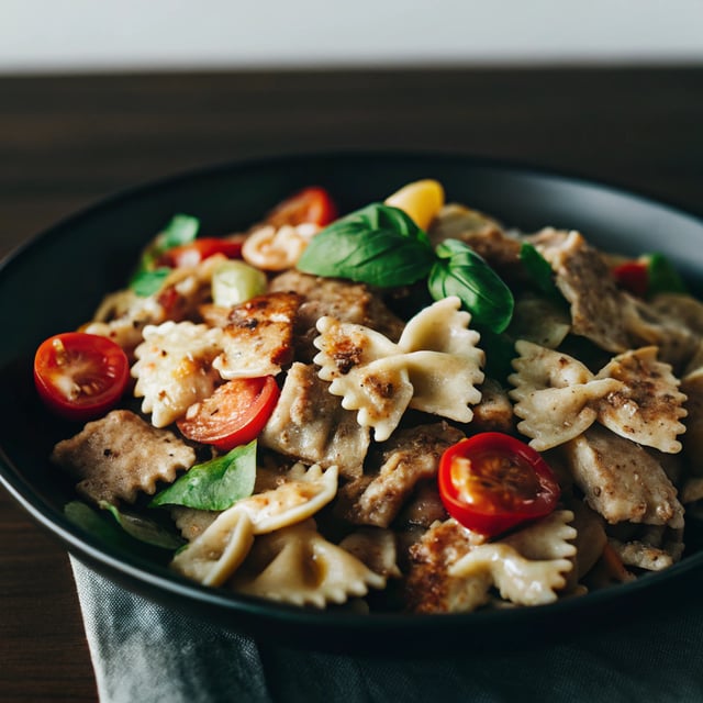 Pasta Salad with Sun Dried Tomatoes and Chicken