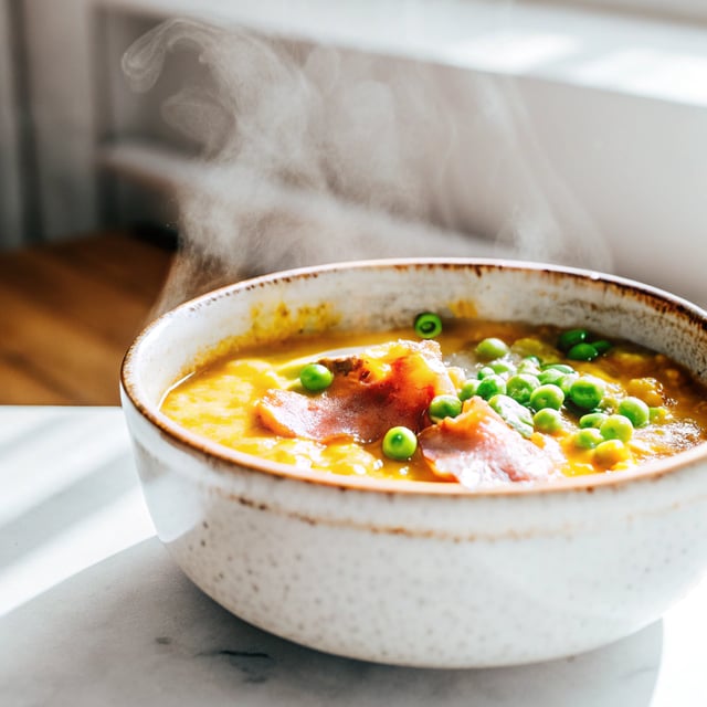 Pea and Ham Soup (slow cooker or stove)