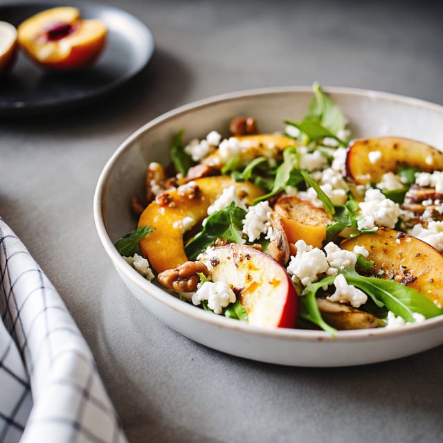 Peach Salad II with Orange Poppyseed Dressing