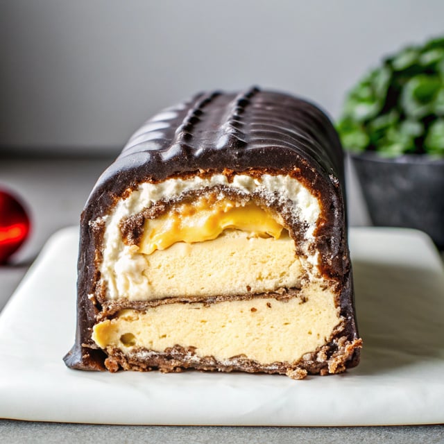 Peanut Butter Cheesecake Stuffed Chocolate Loaf