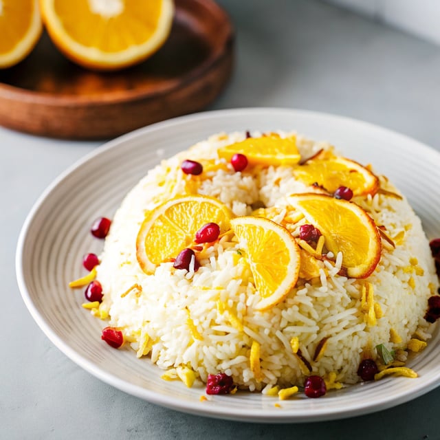 Persian Saffron Rice (Tachin)