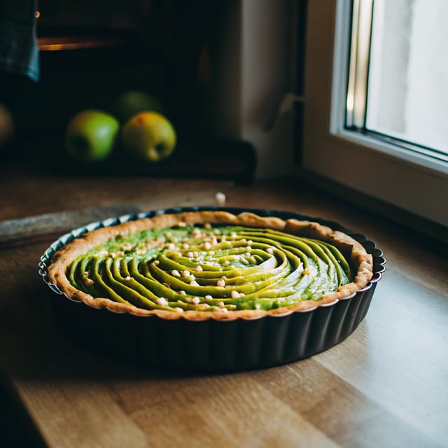 Pistachio Pear Tart