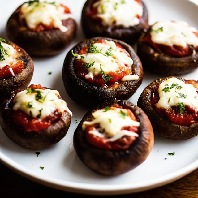 Pizza Stuffed Mushrooms