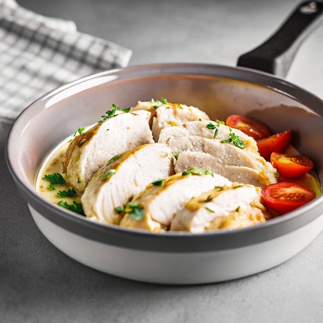 Poached Chicken - Foolproof, perfect, AMAZINGLY juicy breast