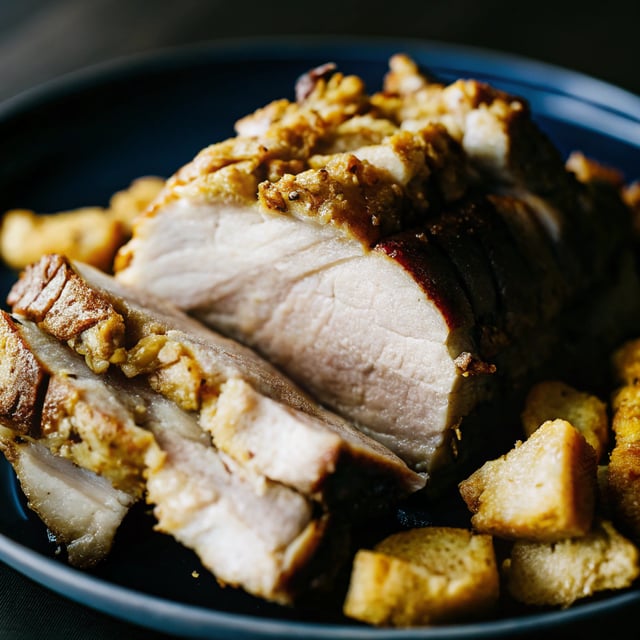 Pork Roast with Crispy Pork Crackling