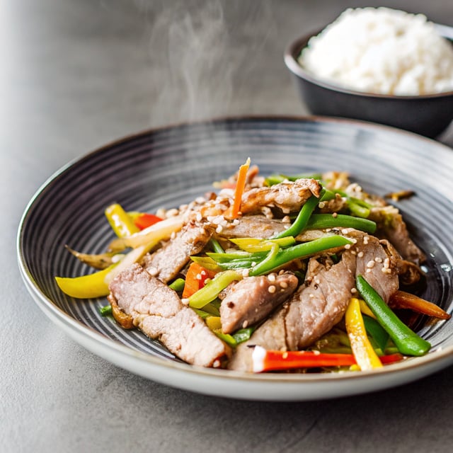 Pork Stir Fry with Green Beans