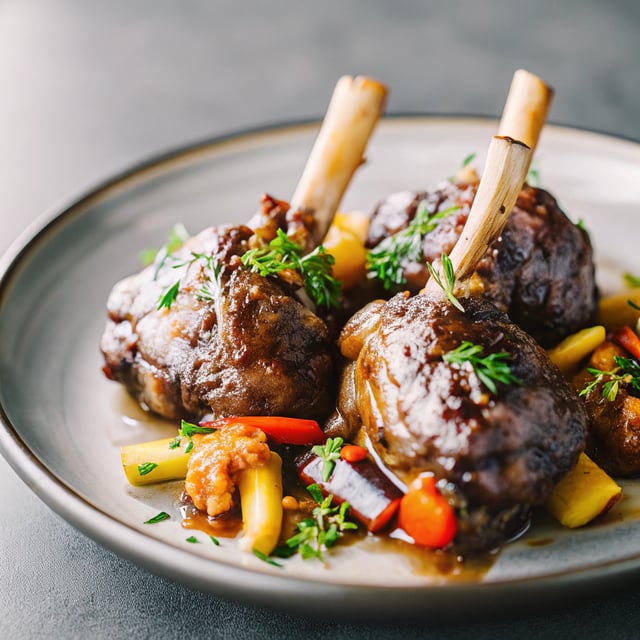 Port Braised Lamb Shanks