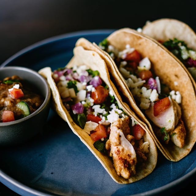 Quick Chicken Tacos - WITH sauce!