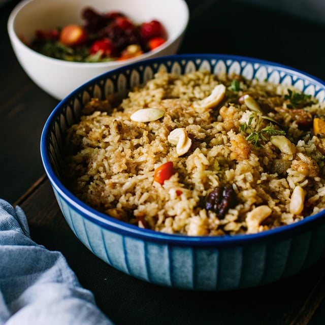 Rice Pilaf with Nuts and Dried Fruit