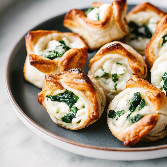 Ricotta and Spinach Puff Pastry Bites