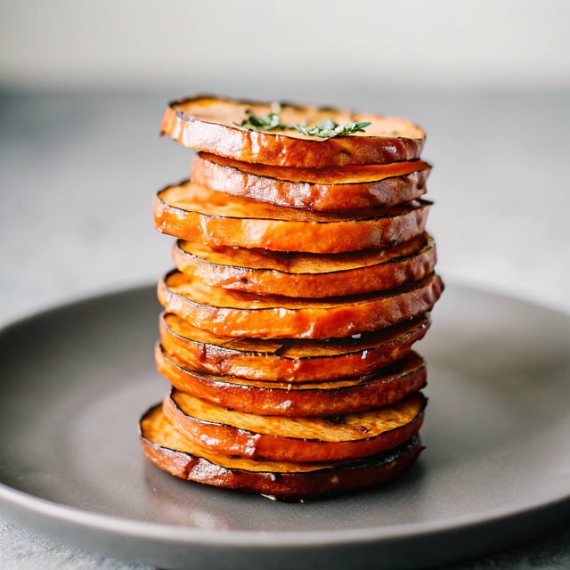 Roasted Sweet Potato Stacks