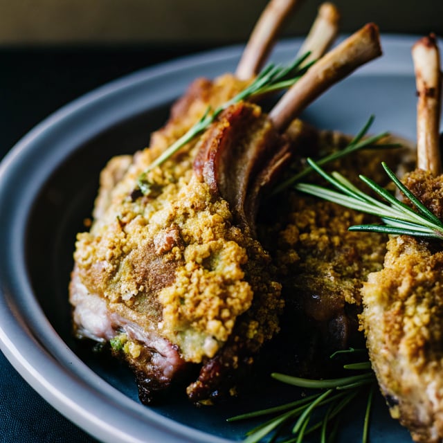 Rosemary Crumbed Rack of Lamb