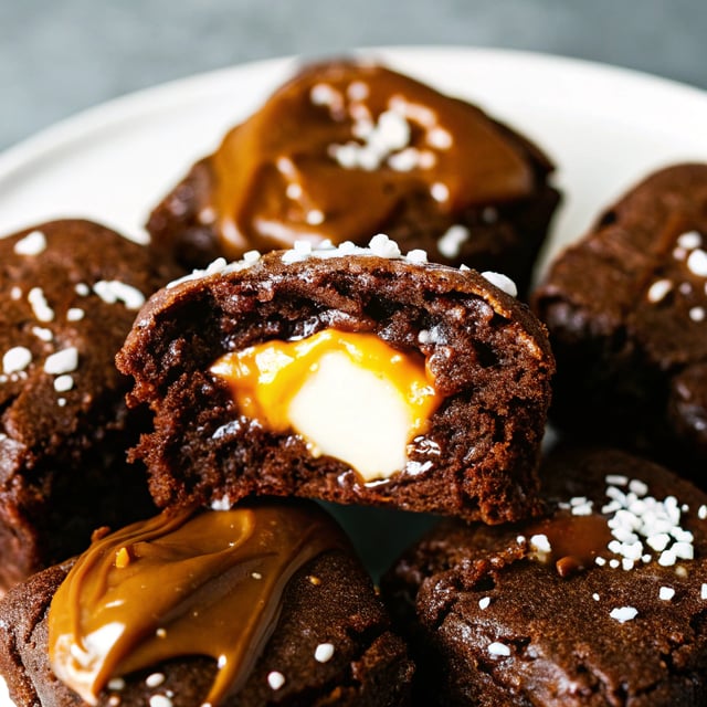 Salted Caramel-Stuffed Brownies