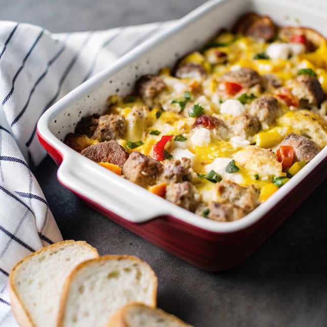 Sausage & Bacon Country Breakfast Casserole