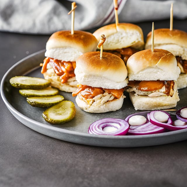 Slow Cooker Honey Buffalo Chicken Sliders
