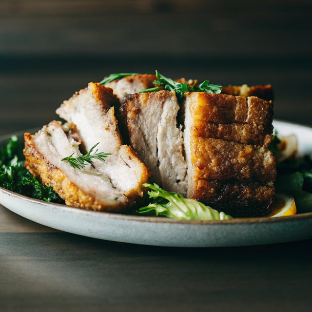 Slow-Roasted Crispy Pork Belly