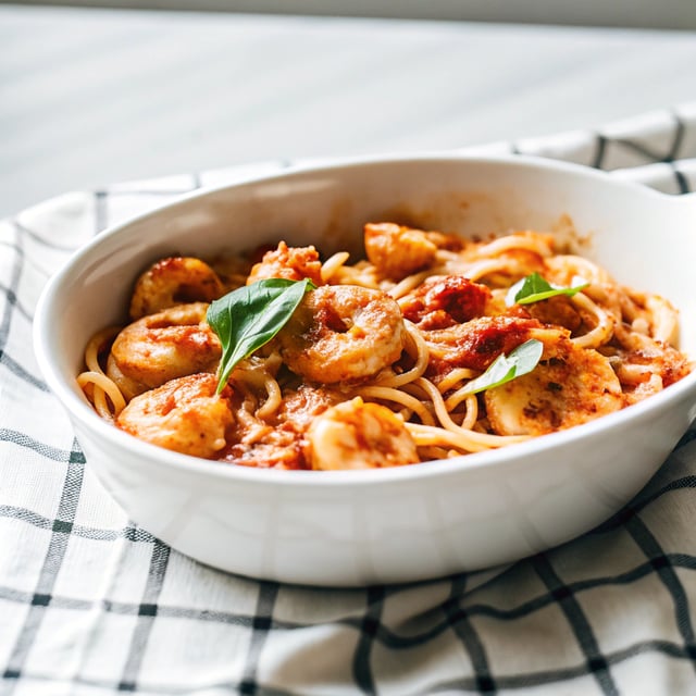 Spicy Chilli Prawn Pasta (Shrimp)