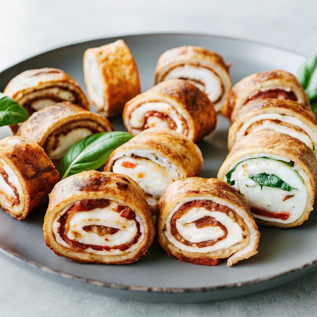 Spicy Italian Breakfast Roll Ups (Breakfast On The Go / Mini Taquitos)