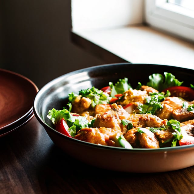 Spicy Joint's Creamy Sesame Sauce with Lettuce Salad