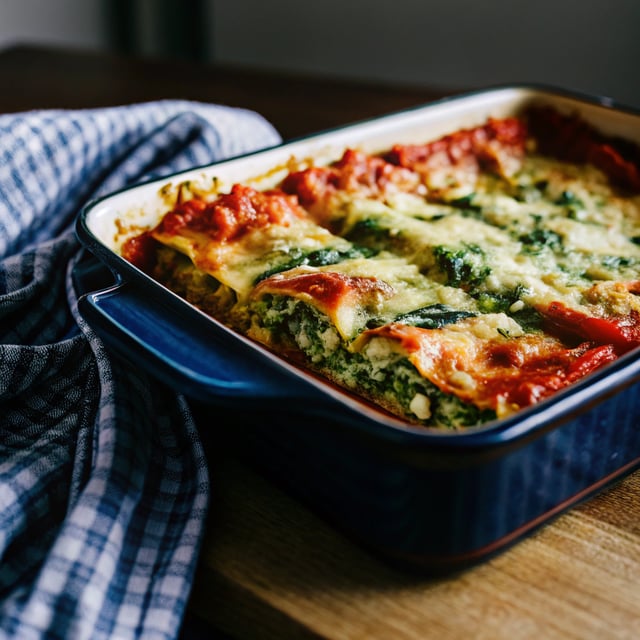 Spinach Ricotta Cannelloni