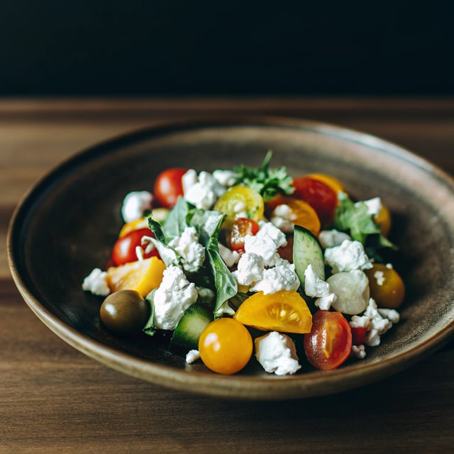 Spring Salad with Goats Cheese