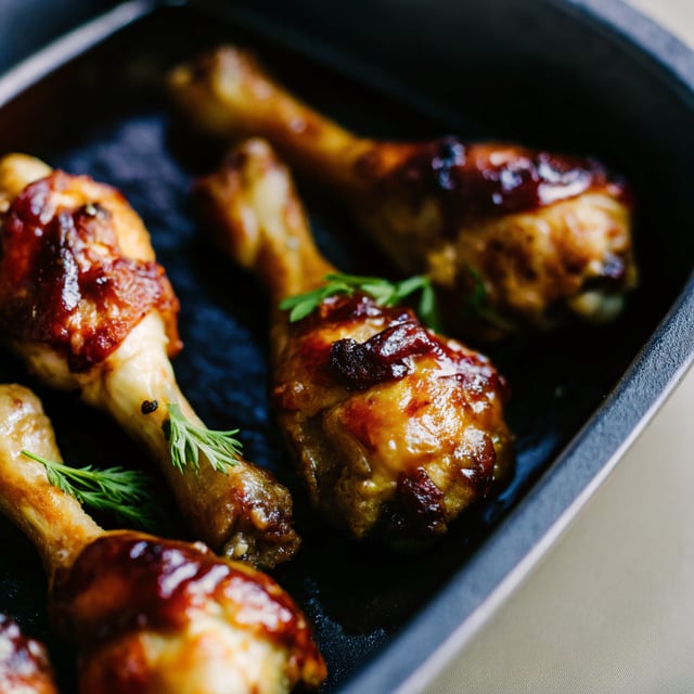 Sticky Chicken Drumsticks in Chinese Plum Sauce