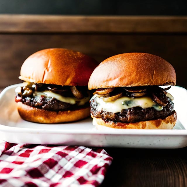 Swiss Mushroom Burgers