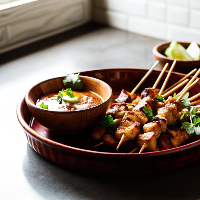 Thai Chicken Satay with Peanut Sauce