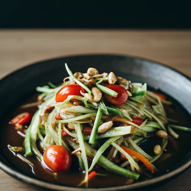 Thai Green Papaya Salad (Som Tum)