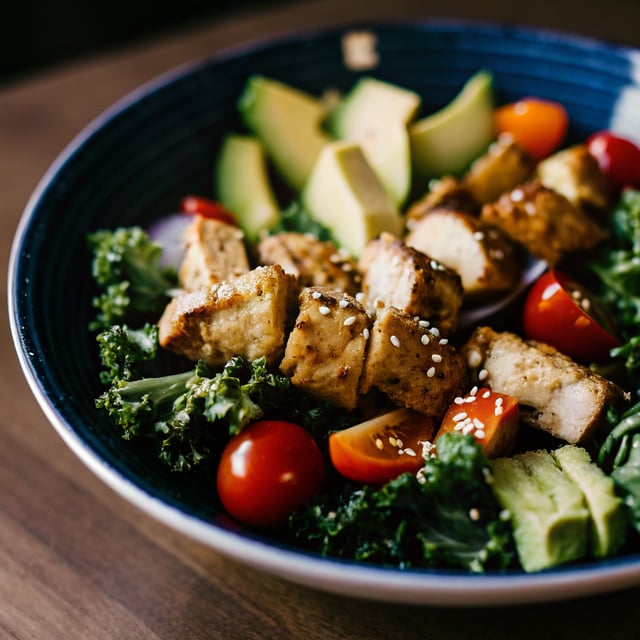The most amazing Chicken Kale Salad