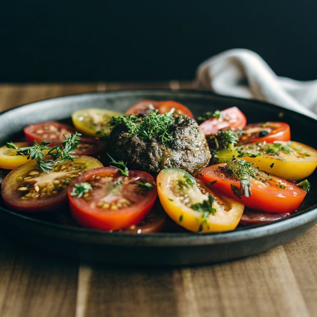 Tomato Salad with Olive Tapenade