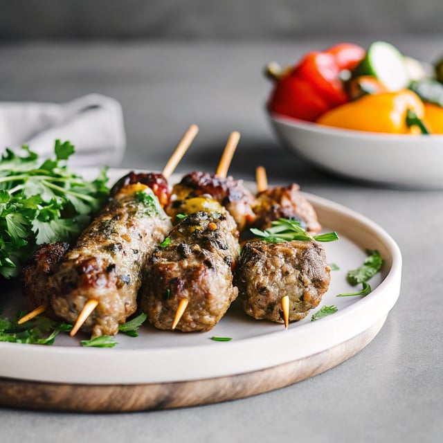 Turkish Lamb Kofta Kebabs