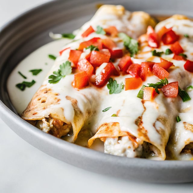White Chicken Enchiladas