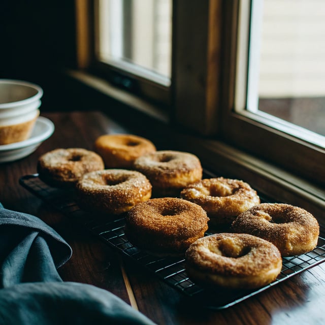Baked Cinnamon Sugar Donuts