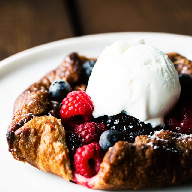 Berry Galette (Buttermilk Cornmeal Crust)