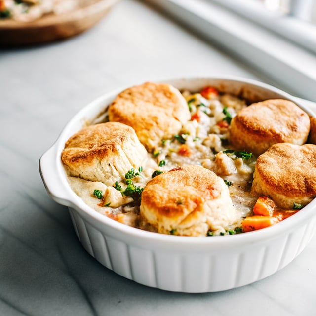 Biscuit & Vegetable Pot Pie (Casserole)